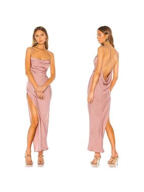 Michael Costello x REVOLVE Braxton Dress in Rose
